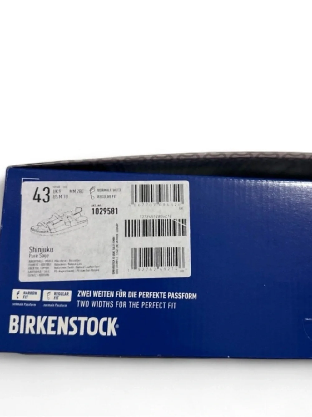 Birkenstock Shinjuku Pure Sage Buckle-Straps Sandals Size EU 43/US Men 10-10.5